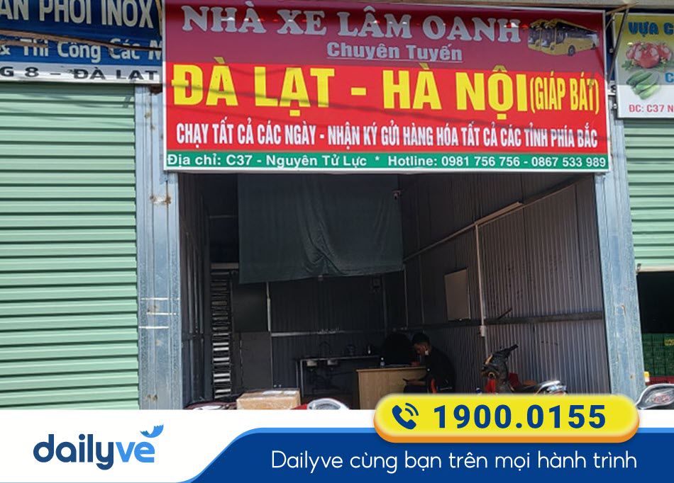 Văn phòng nhà xe Lâm Oanh tại Đà Lạt