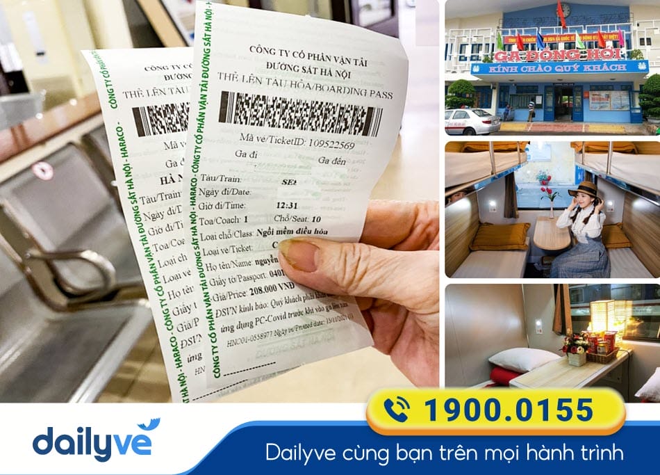 Vé tàu hỏa từ Hà Nội đi Quảng Bình