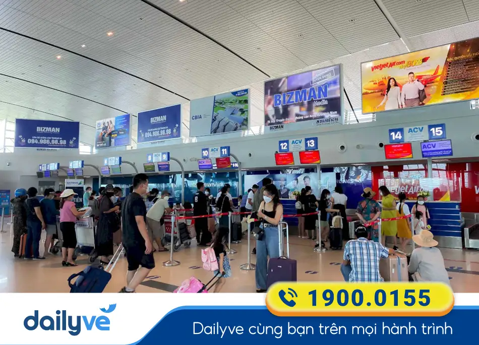 Khu vực làm thủ tục tại Nhà ga T1 Sân bay Cát Bi