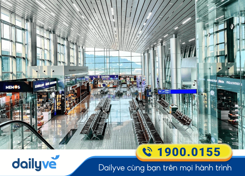 Khu vực phòng chờ hiện đại tại Sân bay Phú Quốc