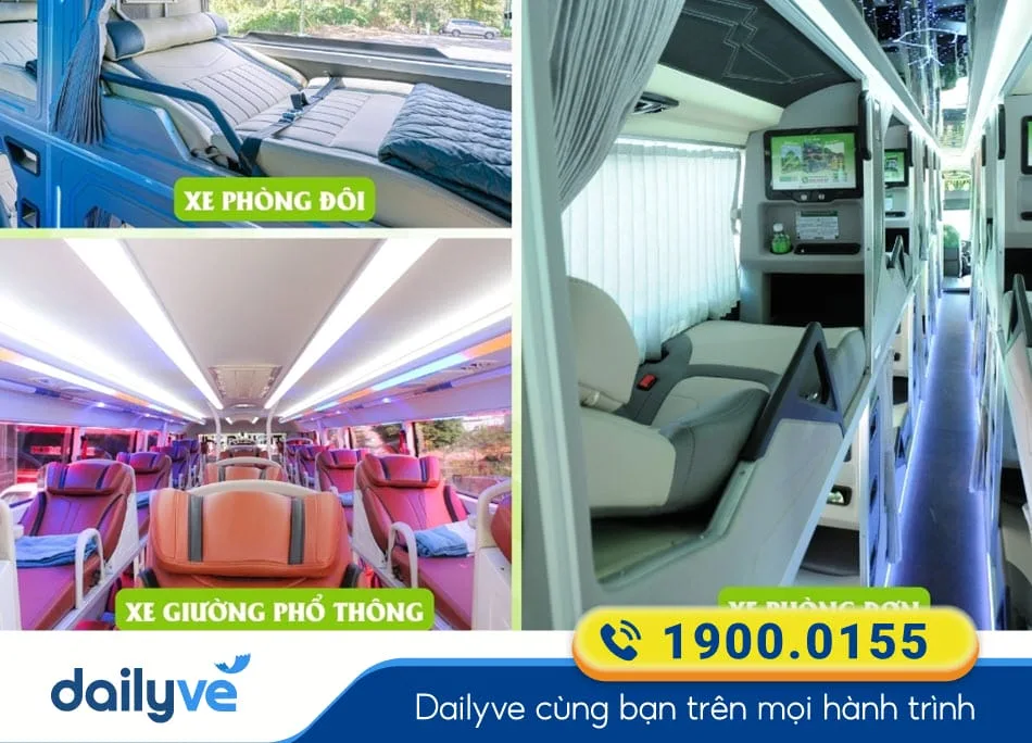 Nội thất các dòng phương tiện của nhà xe Điền Linh Limousine