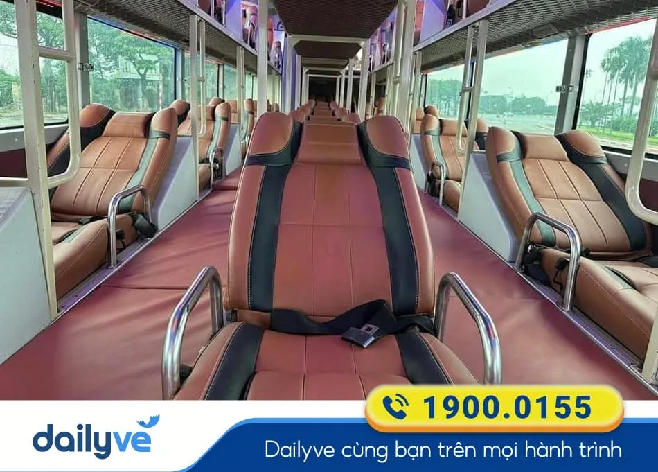 Nội thất xe giường nằm 44 chỗ của nhà xe Thuận Hiếu Đắk Lắk