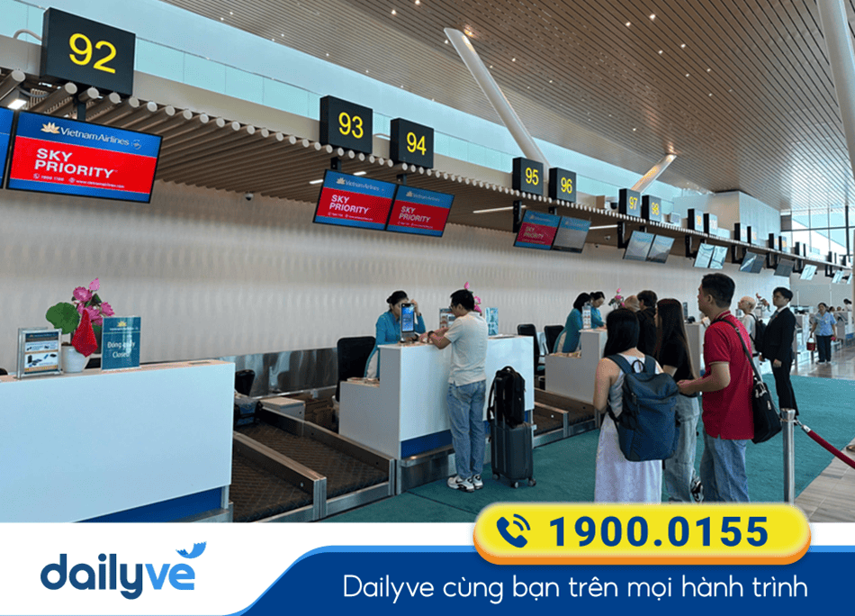 Quầy làm thủ tục tại nhà ga T3 - Sân bay quốc tế Tân Sơn Nhất