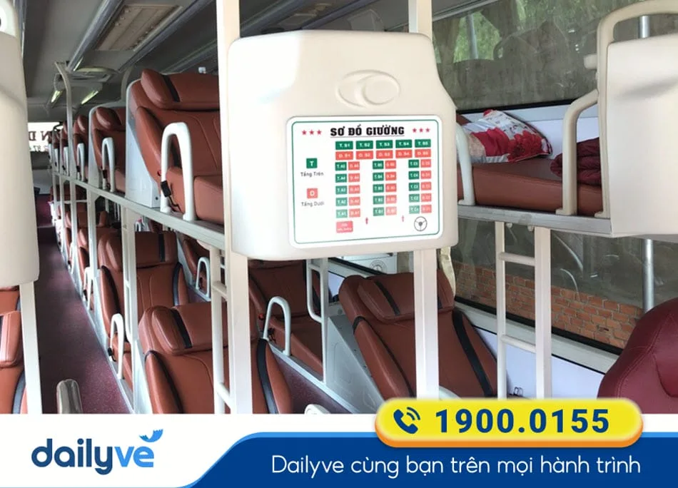 Tiện ích xe giường nằm 40 chỗ của xe Nguyên Dịu