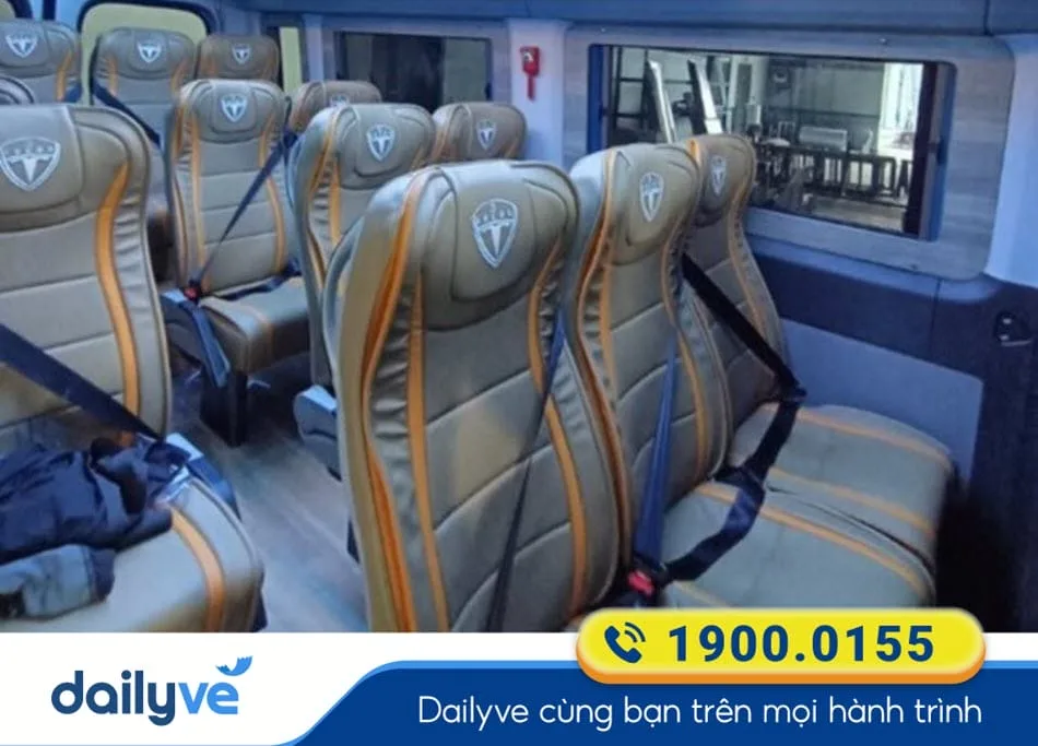 Tiện ích xe Limousine 11 chỗ của xe Đức Anh
