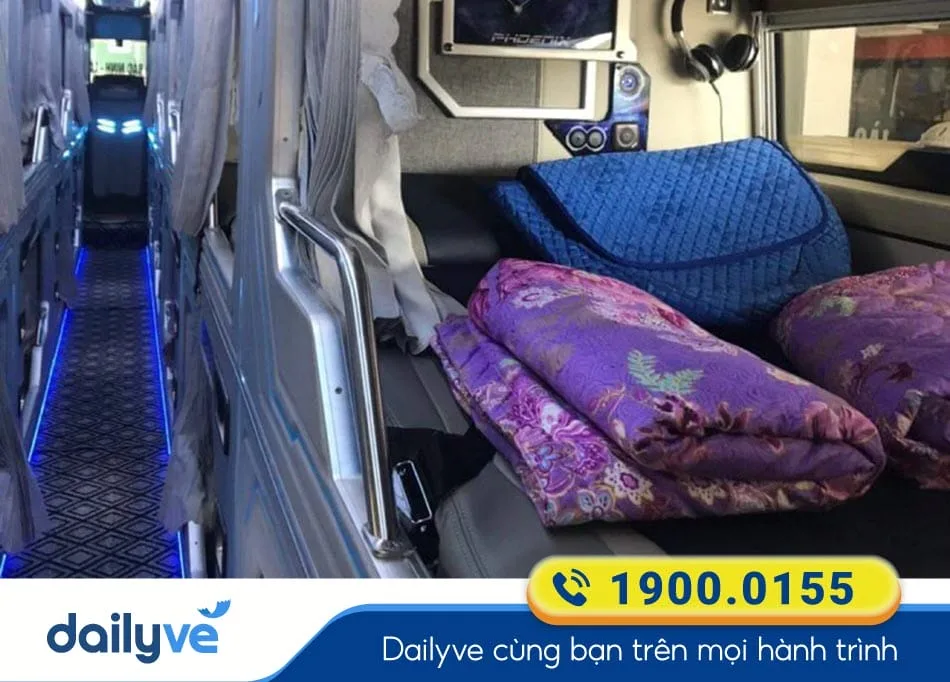 Tiện ích xe Limousine 22 phòng đôi của xe Thanh Nhung