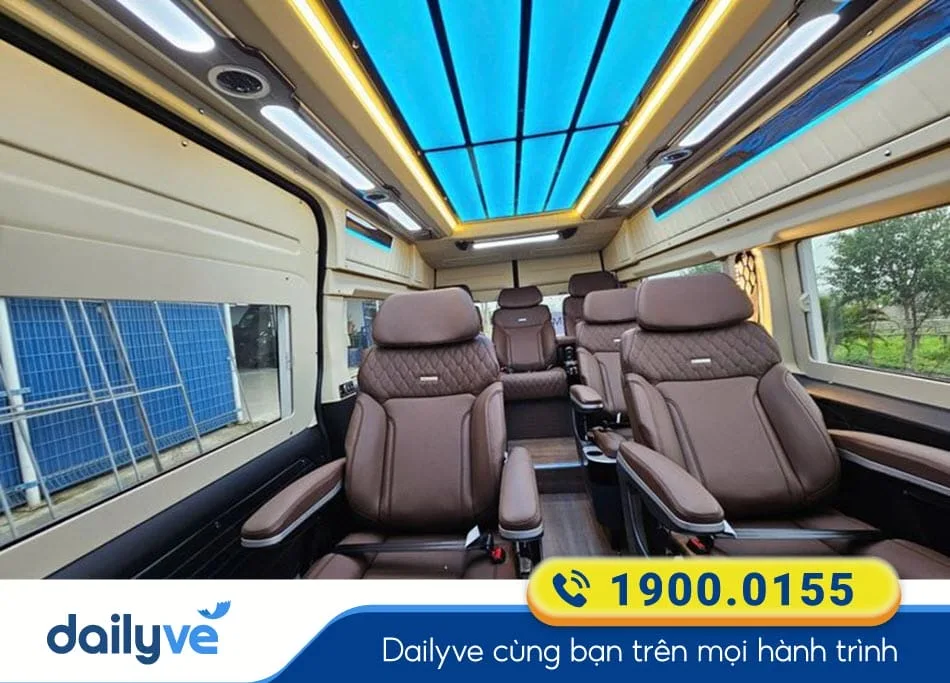Tiện ích xe Limousine 9 chỗ của nhà xe Thời Đại 4.0 Limousine