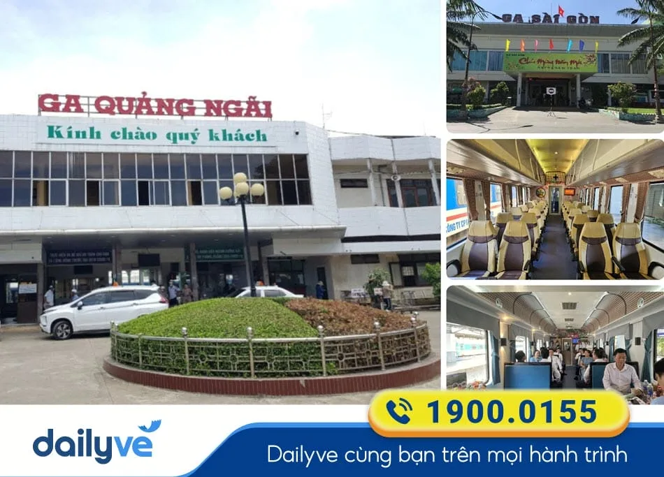 Vé tàu từ Quảng Ngãi đi Sài Gòn
