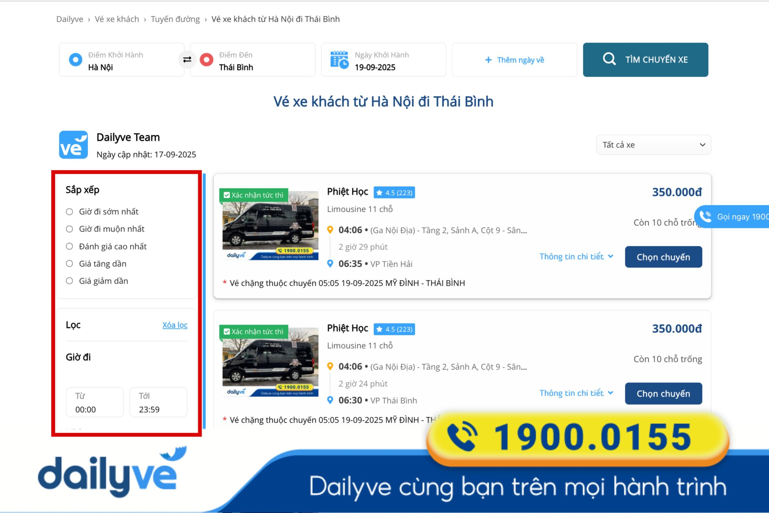 xe hà nội thái bình