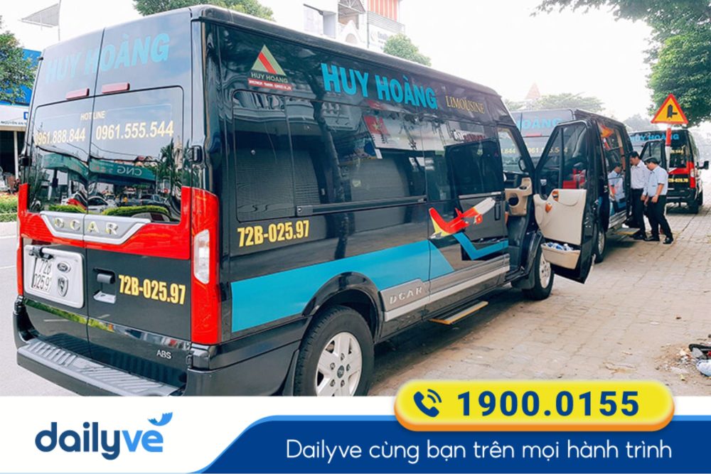 Nhà xe Huy Hoàng cung cấp dịch vụ đưa đón và trả khách tận nơi thuận tiện cho khách du lịch