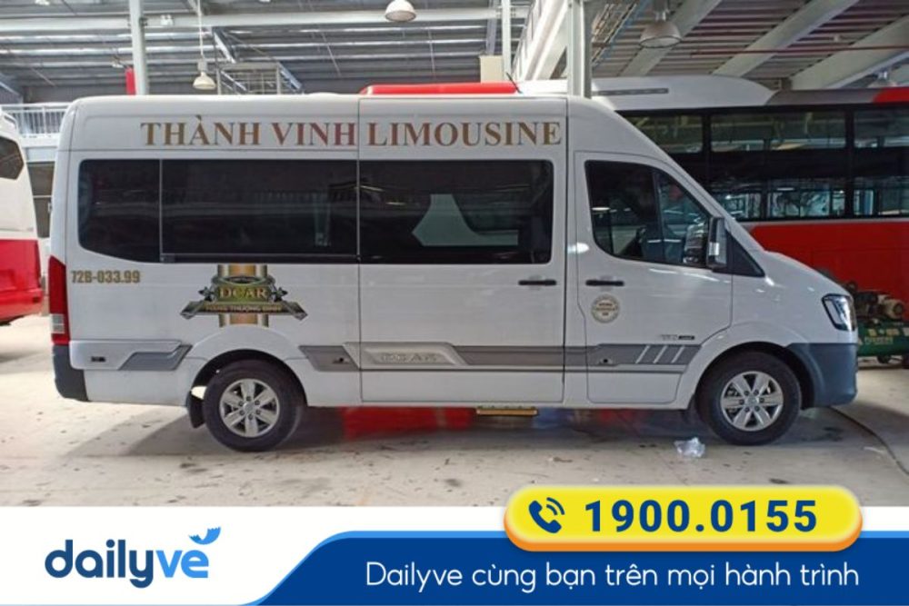 Nhà xe Thành Vinh đón khách cố định tại văn phòng Vũng Tàu