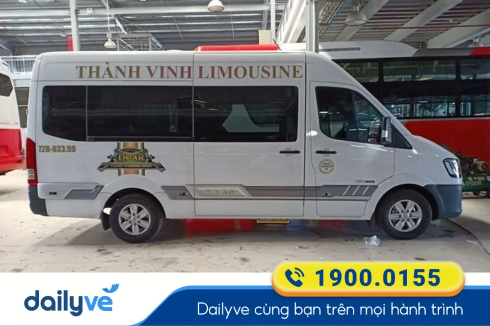 Nhà xe Thành Vinh đón khách cố định tại văn phòng Vũng Tàu