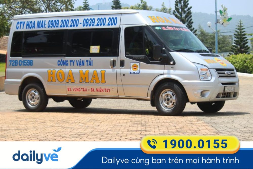 Nhà xe Hoa Mai trả khách gần trung tâm thành phố