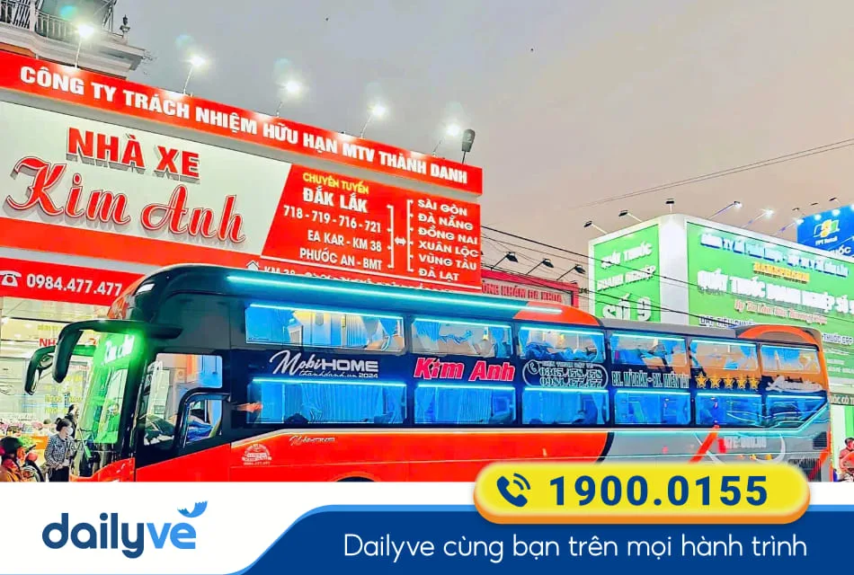 Nhà xe Kim Anh từ Đà Lạt đi Buôn Ma Thuột
