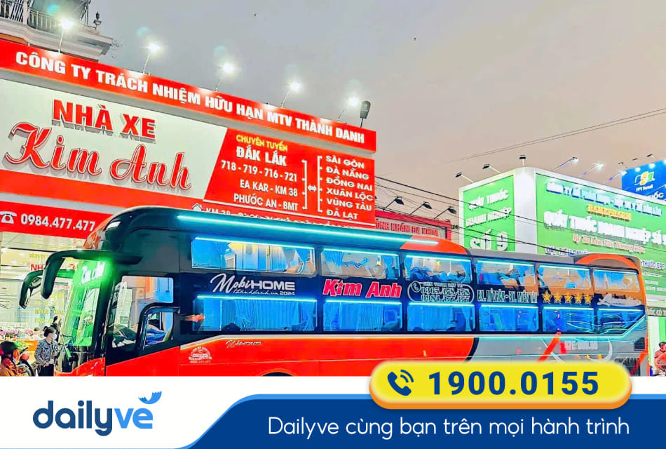Nhà xe Kim Anh từ Nha Trang đi Pleiku