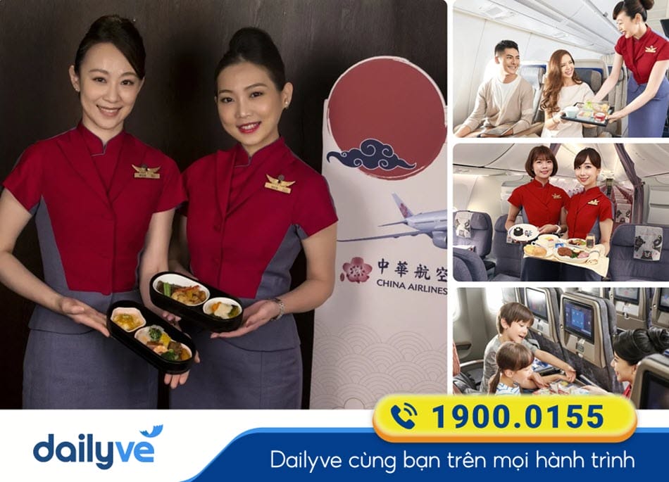 Ẩm thực đa dạng trên chuyến bay China Airlines