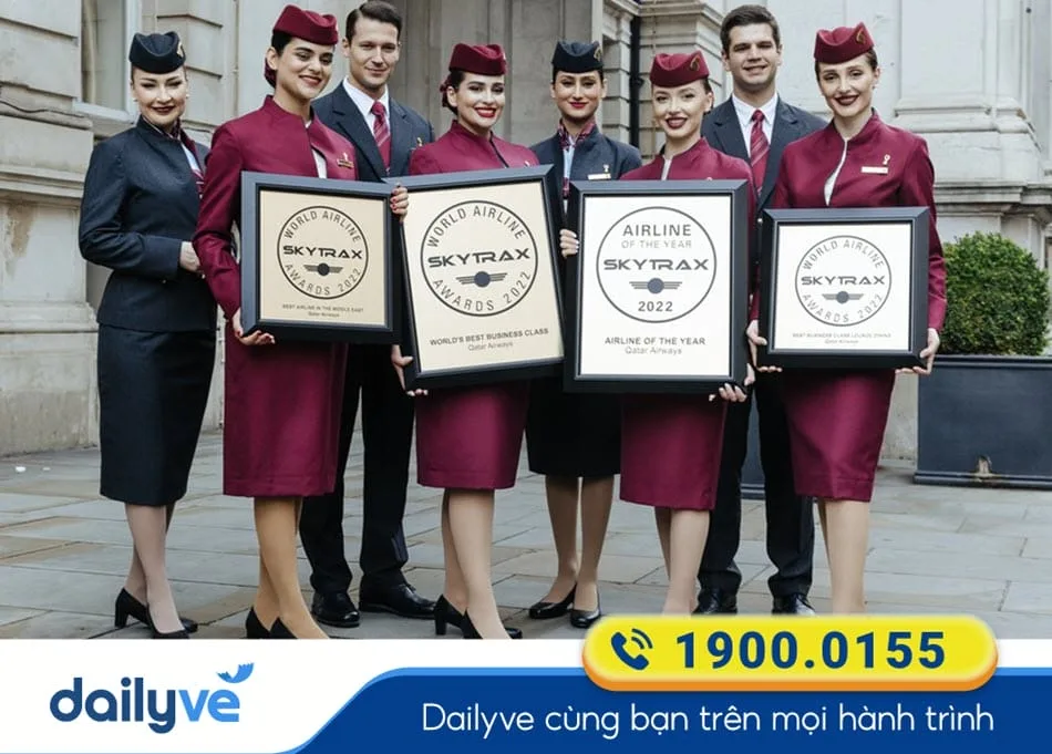 Các giải thưởng danh giá của Hãng bay QR