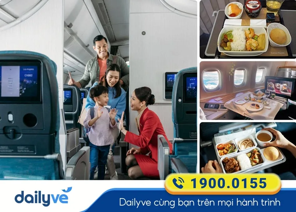 Các tiện ích cao cấp của Hãng bay CX