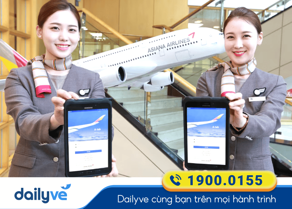 Cách đặt vé hãng bay Asiana Airlines