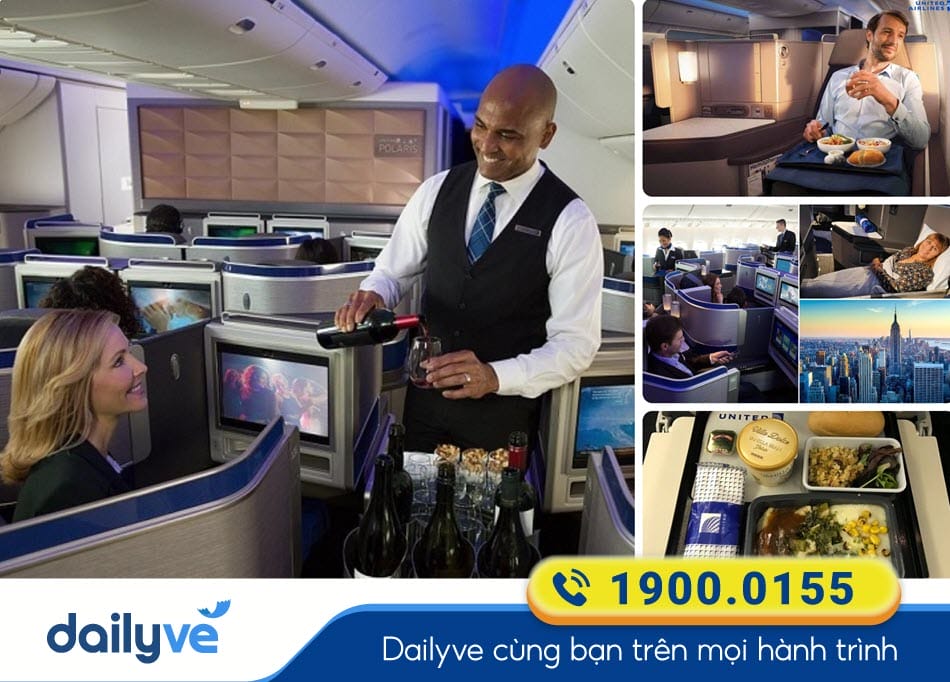 Dịch vụ chu đáo của Hãng bay United Airlines