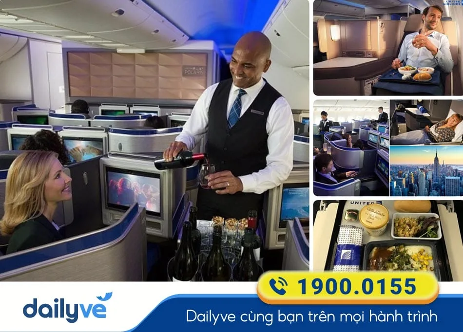 Dịch vụ chu đáo của Hãng bay United Airlines