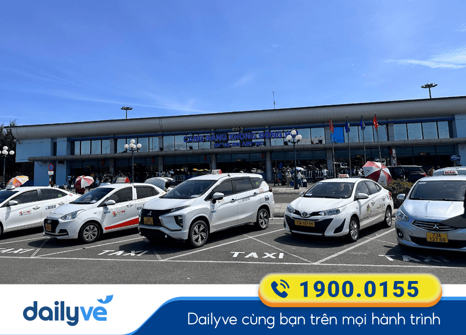 Dịch vụ đưa đón khách bằng Taxi từ Sân bay Đồng Hới