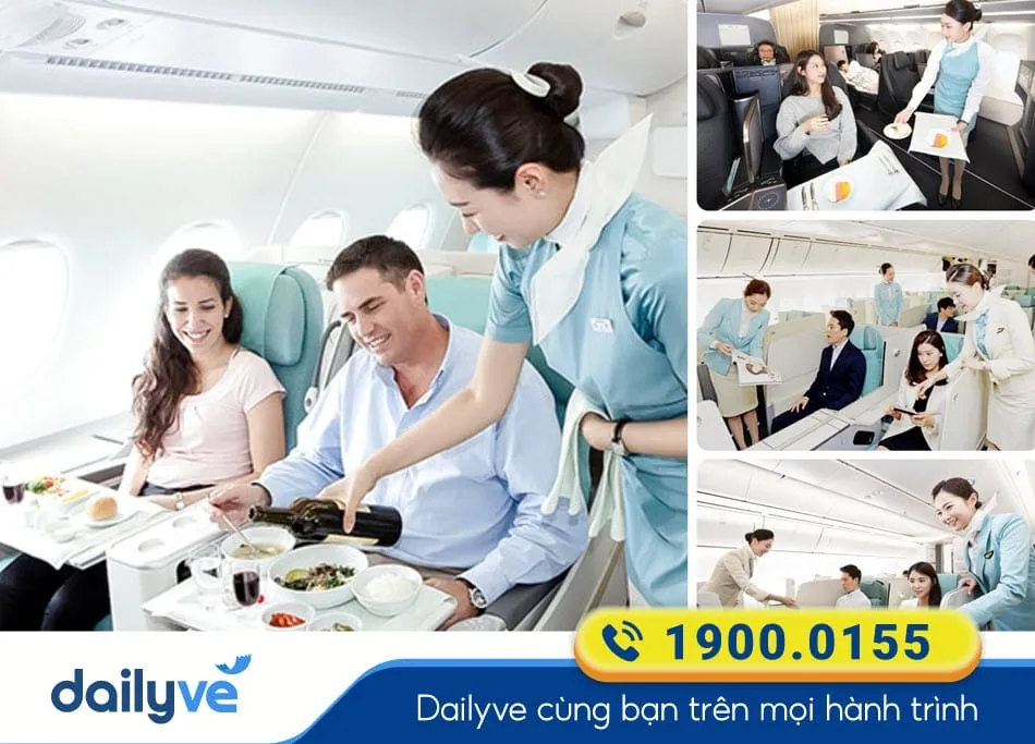 Dịch vụ nổi bật trên chuyến bay của Hãng bay KE