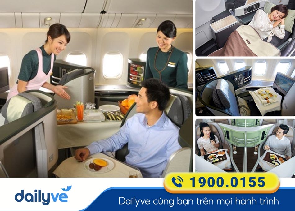 Dịch vụ và các ưu điểm nổi bật của Hãng bay Eva Air