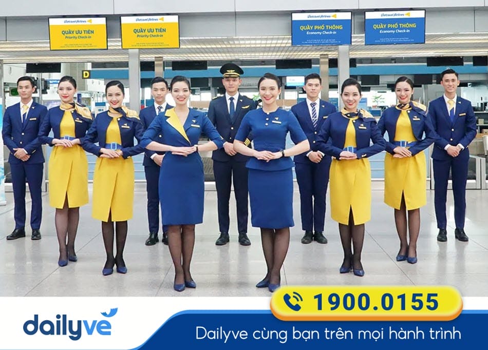 Đồng phục của tiếp viên hãng bay Vietravel Airlines