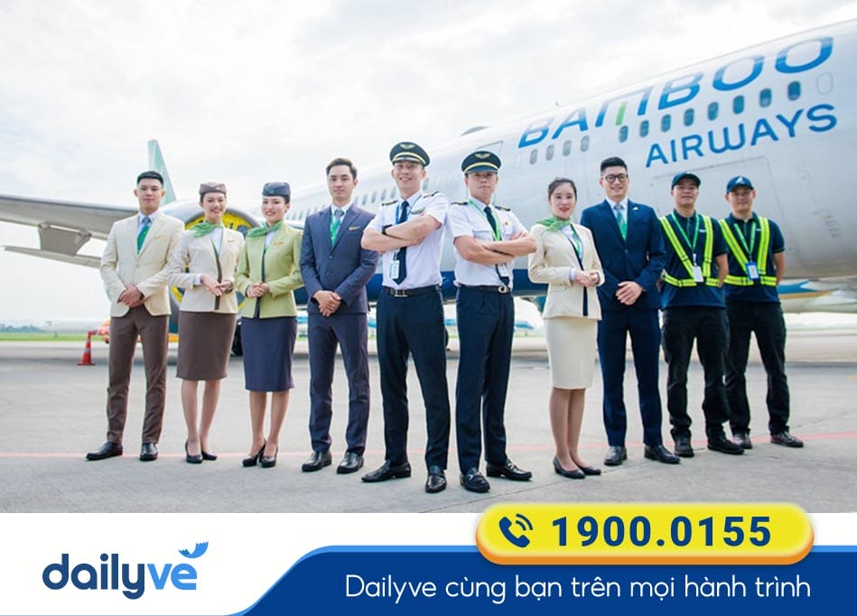 Đồng phục tiếp viên của hãng bay Bamboo Airways