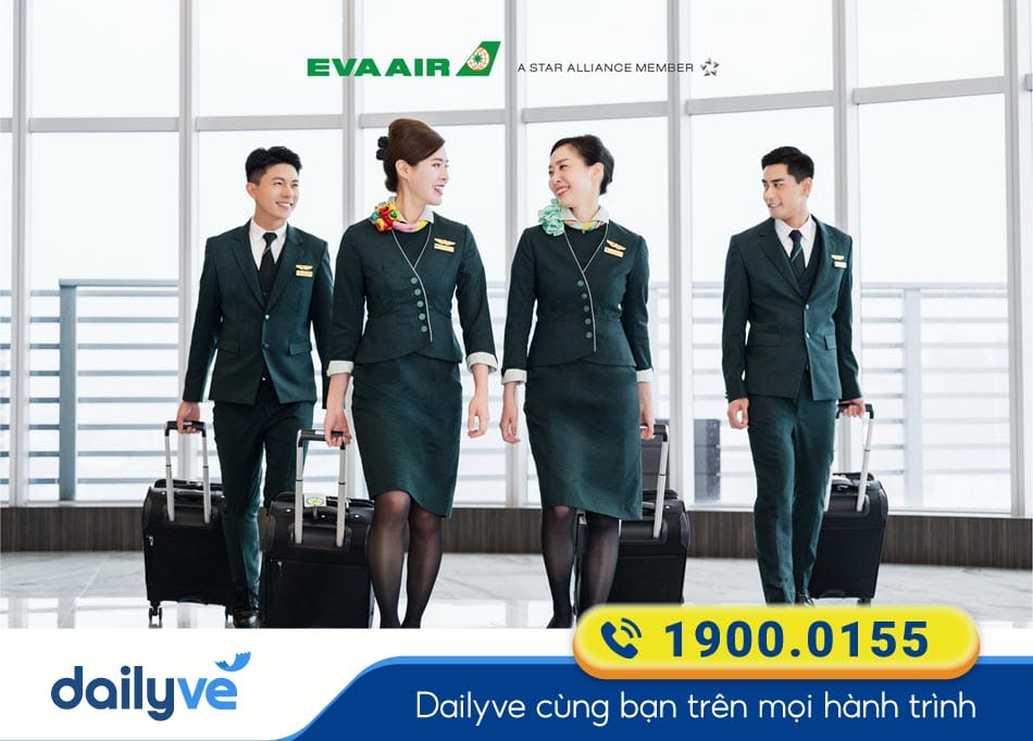 Đồng phục tiếp viên của Hãng bay Eva Air
