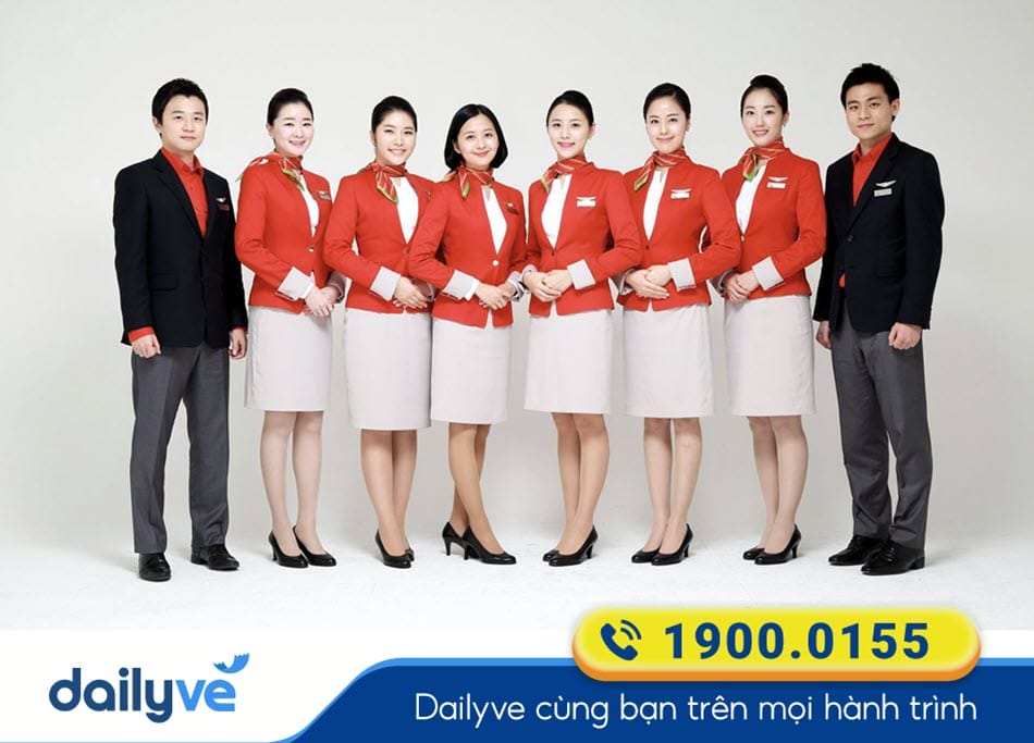 Đồng phục tiếp viên Hãng bay T'way Air mang phong cách trẻ trung