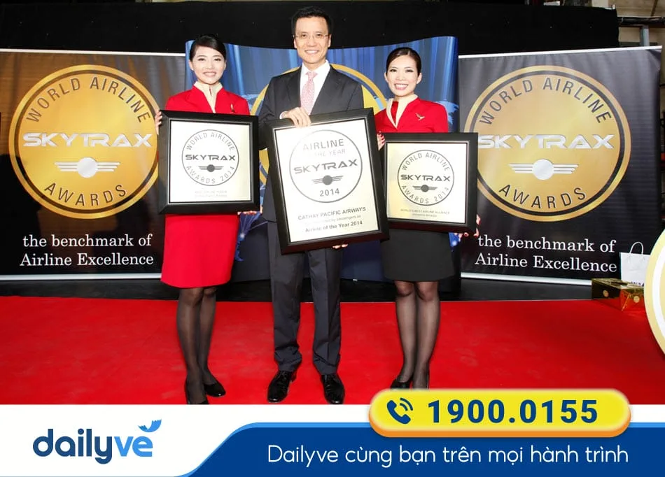 Giải thưởng đạt được của Hãng bay Cathay Pacific