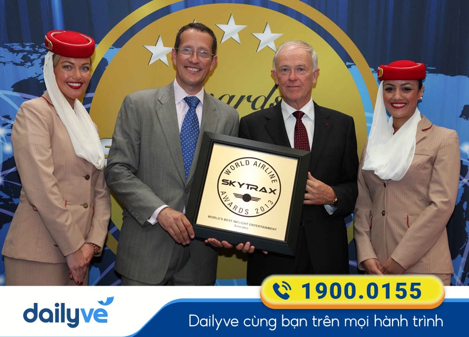 Giải thưởng World’s Best Airline của hãng bay Emirates