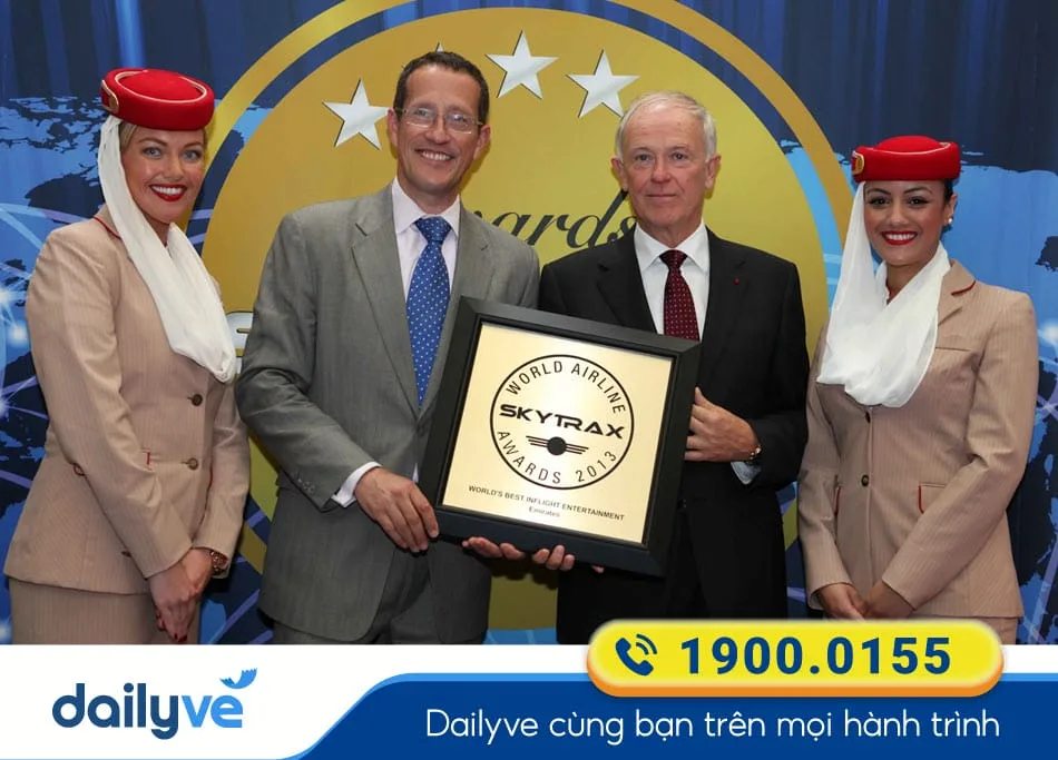 Giải thưởng World’s Best Airline của hãng bay Emirates