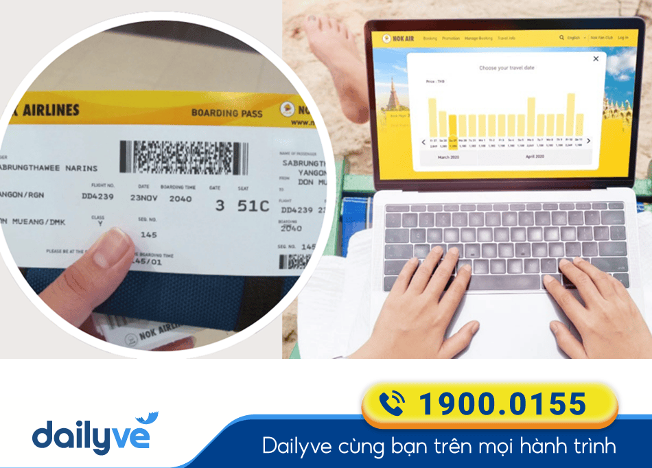 Hướng dẫn mua vé Hãng bay Nok Air