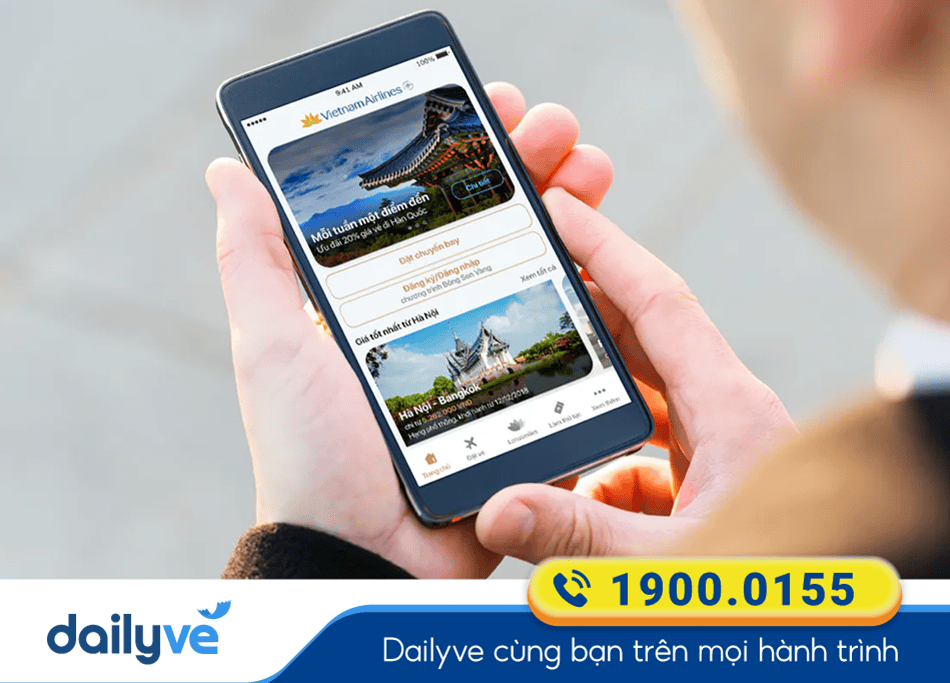 Hướng dẫn đặt vé của Hãng bay Vietnam Airlines