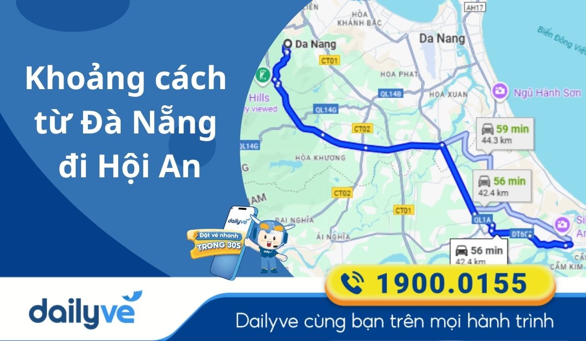 di chuyển từ đà nẵng đến hội an