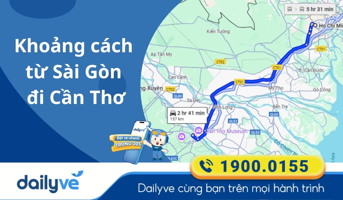 sài gòn đi cần thơ bao xa