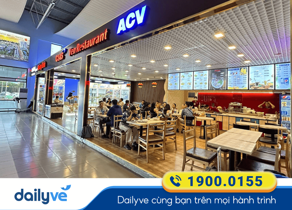 Khu vực ẩm thực tại Sân bay Đồng Hới