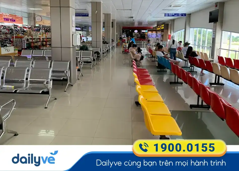 Khu vực phòng chờ dành cho khách tại Sân bay Côn Đảo