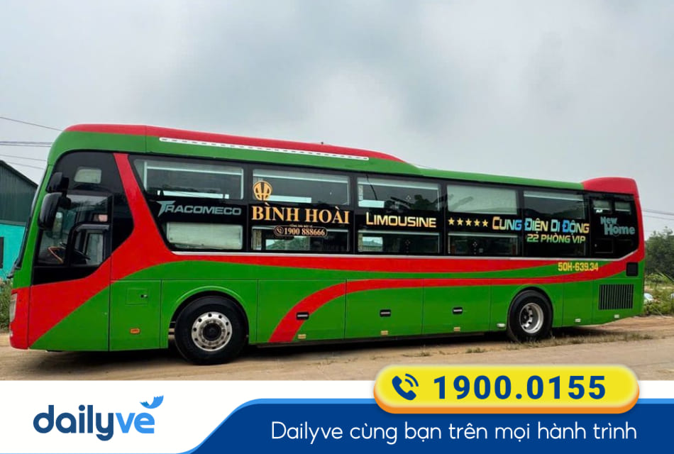 Nhà xe Bình Hoài Limousine từ Đồng Hới đi Đà Nẵng
