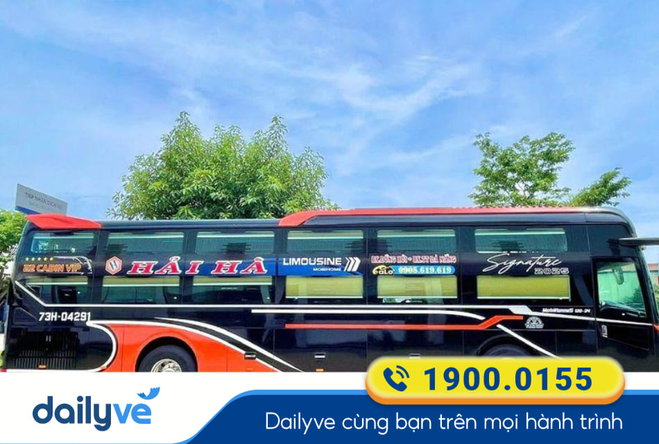 Nhà xe Hải Hà Limousine từ Đồng Hới đi Đà Nẵng