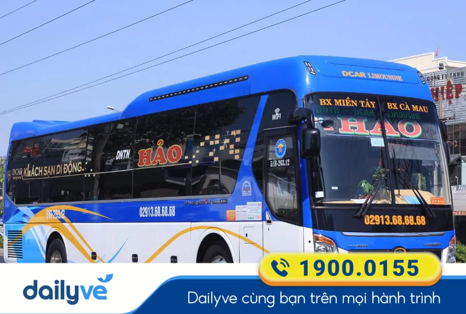 Nhà xe Hảo từ Cà Mau đi Cần Thơ