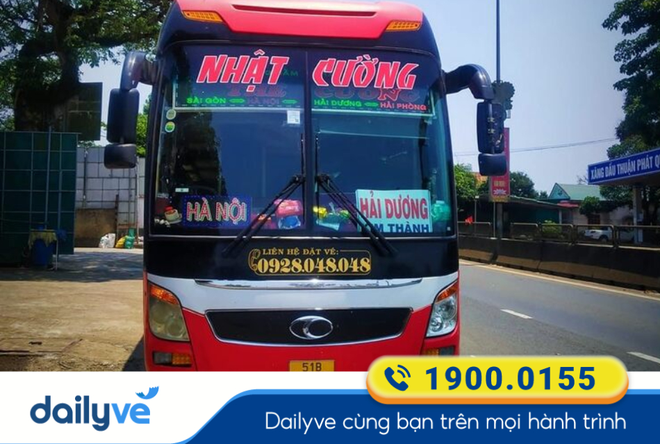 Nhà xe Hoàng Long Nhật Cường từ Hải Phòng đi Sài Gòn