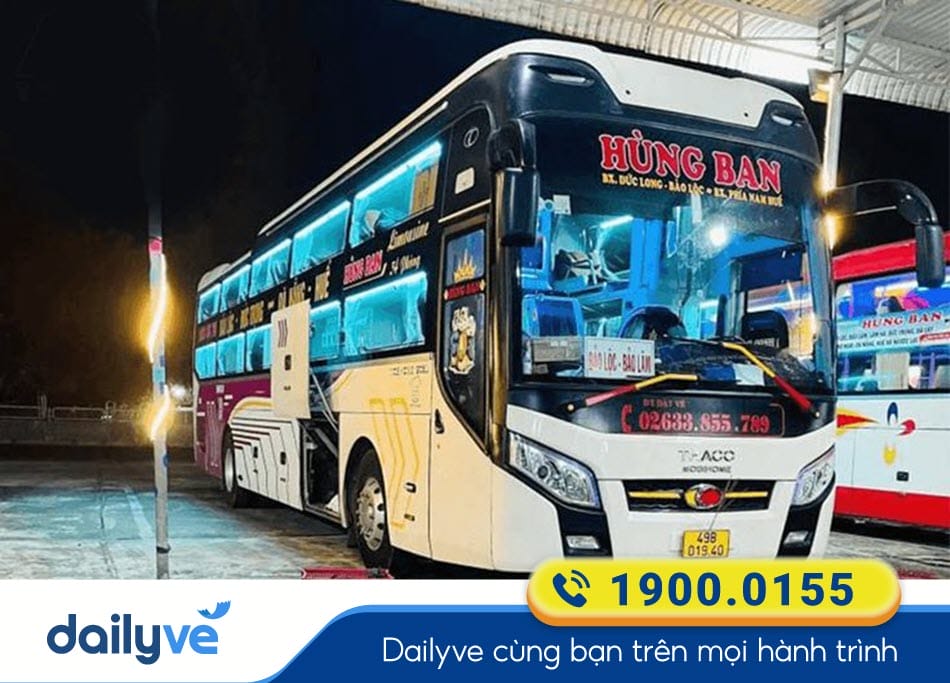 Nhà xe Hùng Ban từ Quy Nhơn đi Đà Lạt