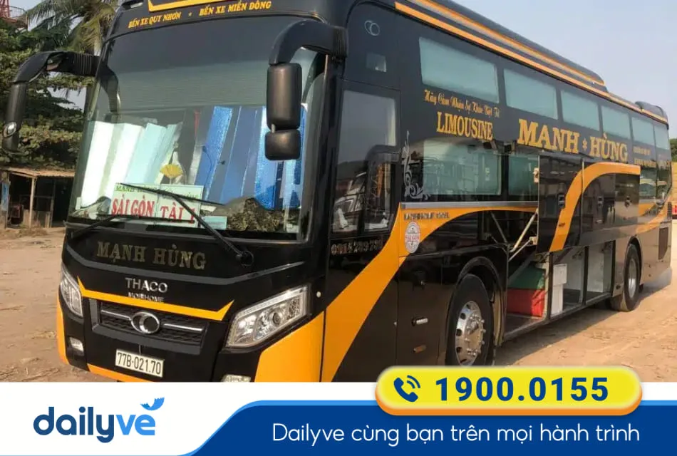 Nhà xe Mạnh Hùng từ Sài Gòn đi Tân An