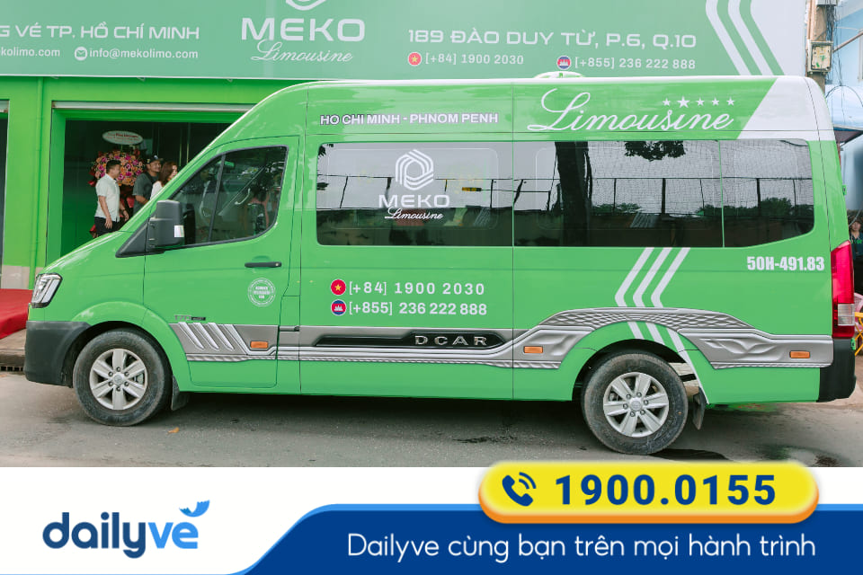 Nhà xe Meko Limousine từ Sài Gòn đi Cửa Khẩu Mộc Bài