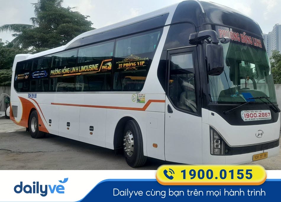 Nhà xe Phương Hồng Linh tuyến Cà Mau - Bình Dương