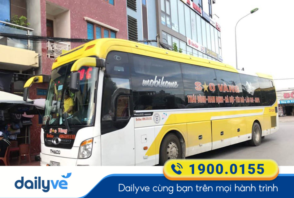 Nhà xe Sao Vàng (Thái Bình) từ Thái Bình đi Lào Cai